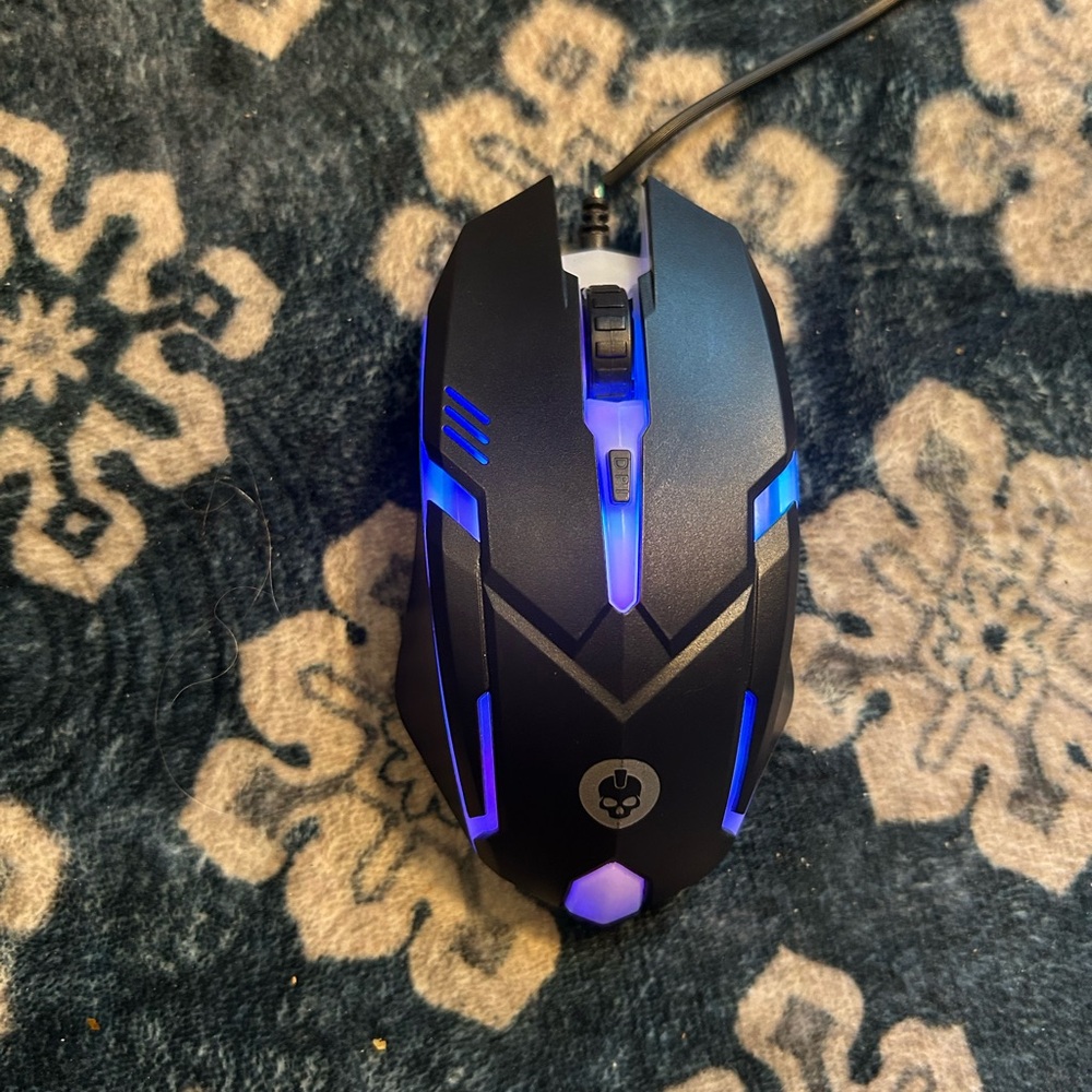 Black and Blue Gaming Mouse